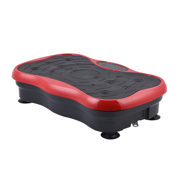 Fitness Vibrations-Plattform mit Widerstandsb&auml;ndern, Fernbedienung und USB-Lautsprecher, Rot image number 3