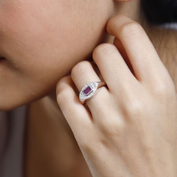 AA Ilakaka rosa Saphir und Zirkon Ring - 0,96 ct. image number 3