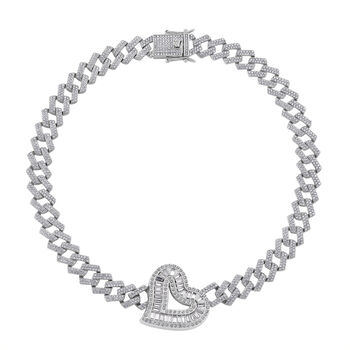 Wei&szlig;er Kristall Halskette ca. 50 cm Standard