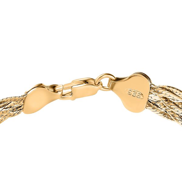 Designer-inspirierter Moissanit Armband ca. 19 cm 925 Silber 750 Gelbgold Vermeil ca. 6.87 ct image number 4