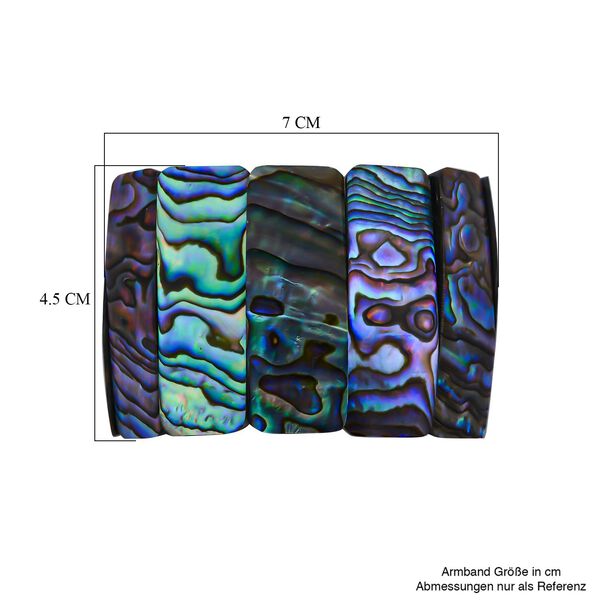 Royal Bali - Abalone Muschel flexibles Armband, 18 cm image number 3