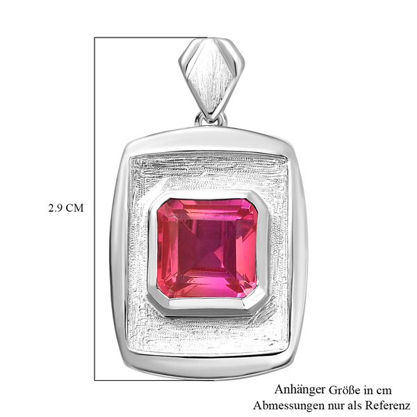 Sunset Quarz Triplette Anhänger 925 Silber rhodiniert ca. 2.75 ct image number 6