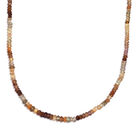 Goldene Zirkon-Halskette, ca. 45 cm, 925 Silber ca. 72,00 ct image number 4