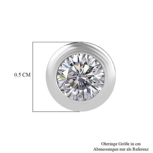 LUXURIANT DIAMOND- SI Labor Diamant Ohrringe, 925 Silber rhodiniert - 0,25 ct. image number 5