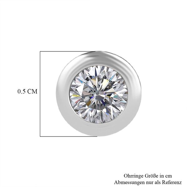 LUXURIANT SI Labor Diamant Ohrringe, 925 Silber rhodiniert - 0,25 ct. image number 5