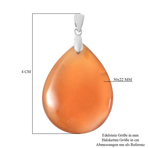 Achat-Anh&auml;nger, 925 Silber Rhodium-&Uuml;berlagerung ca. 25,00 ct image number 5