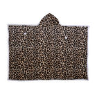 Hoodie Decke, Leopardenmuster, Größe 150x200 cm, Schwarz und Braun image number 1