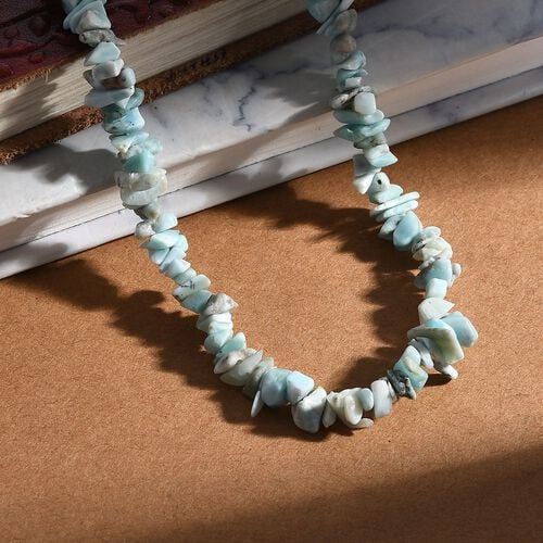 Larimar Kette 70 cm ca. 185,00 ct. image number 1