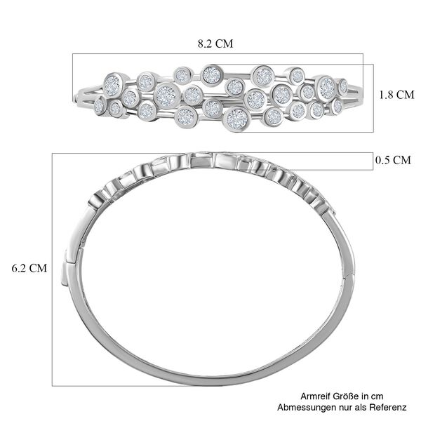 Moissanit Armreif, 19 cm - 5,04 ct. image number 5