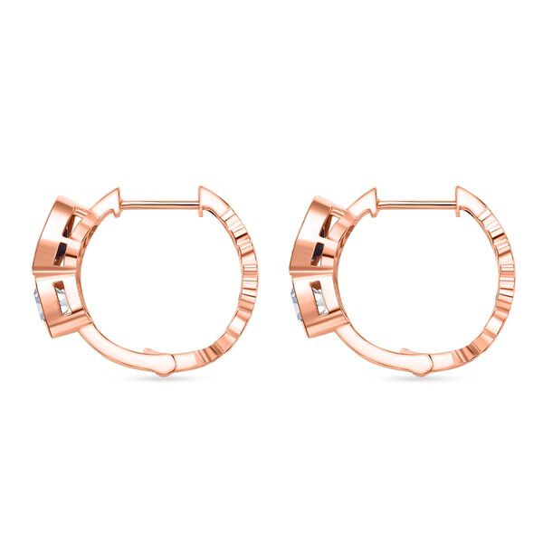 GP Amore Kollektion - Moissanit, Rose De France Amethyst und Saphir Ohrringe - 2,82 ct. image number 3