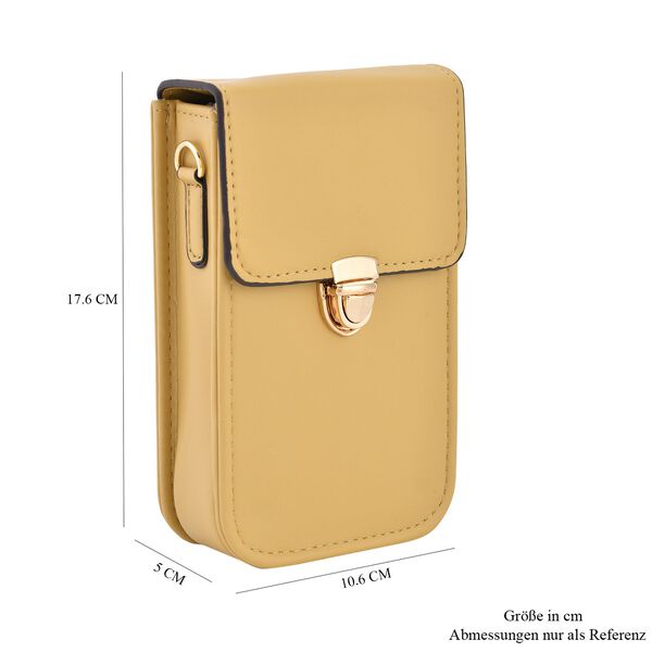 Crossbody Tasche mit RFID Schutz, Senfgelb image number 7
