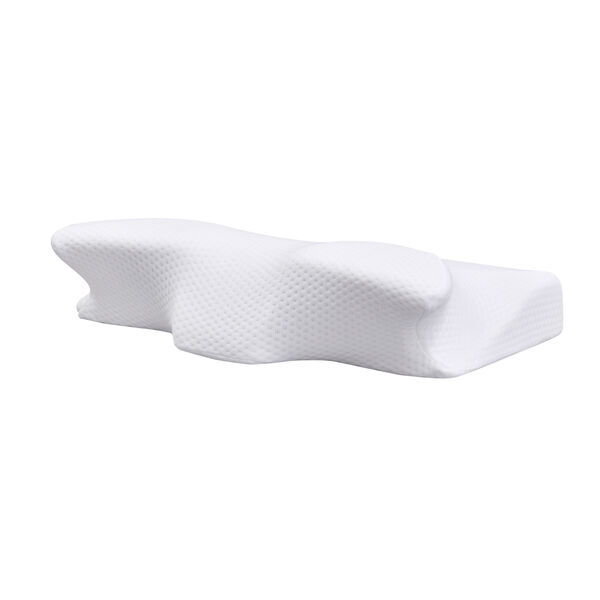 Orthop&auml;disches Kissen aus Memory Foam, Gr&ouml;&szlig;e 61x12x35 cm, Wei&szlig; image number 5