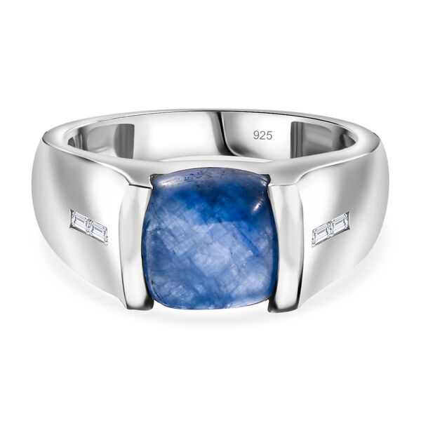 Kyanit und Zirkon Ring - 3,08 ct.