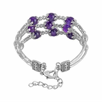 Afrikanisches Amethyst-Armband, 18 cm - 68,50 ct.