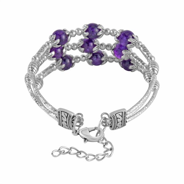 Afrikanisches Amethyst-Armband, 18 cm - 68,50 ct. image number 3