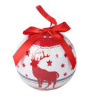 14er-Set Weihnachtskugeln in Geschenkbox, Weihnachtsmotiv, Durchmesser 7,5 cm, Weiß und Rot image number 2