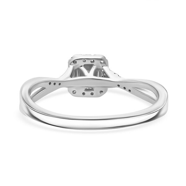 LUXURIANT VS-EF Labor Diamant Ring, 925 Silber rhodiniert - 0,25 ct. image number 5
