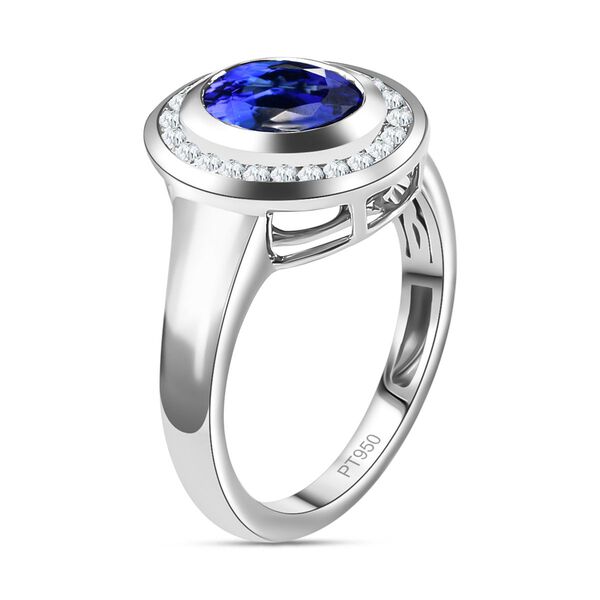 RHAPSODY AAAA Tansanit und VA EF Diamant Ring in 950 Platin - 2,26 ct. image number 7