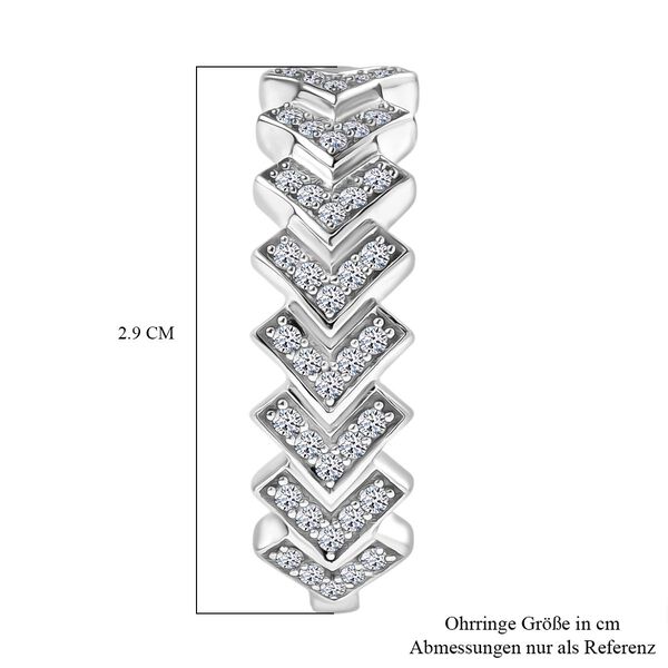Lab Grown Diamant SI-GH Ohrringe 925 Silber rhodiniert ca. 1,04 ct. image number 4