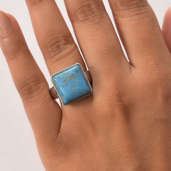 EverTrue blauer T&uuml;rkis Ring - 11,93 ct. image number 2