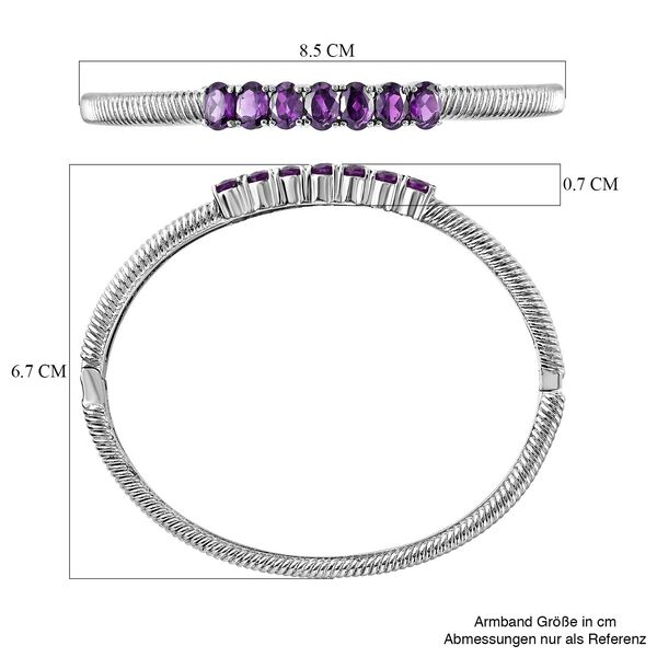 Afrikanischer Amethyst-Armreif, 19 cm - 5,16 ct. image number 6