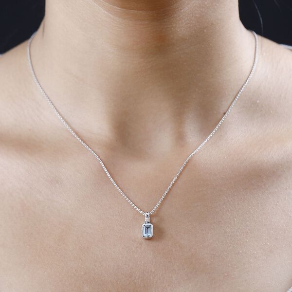 AAA Aquamarin Anhänger, ca. 0,56 ct. image number 3