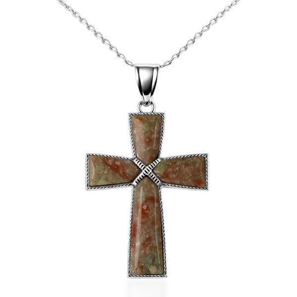 Herbst Jaspis Anh&auml;nger ca. 15.00 ct