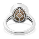 Labradorit-Ring, 925 Silber platiniert  ca. 5,76 ct image number 5
