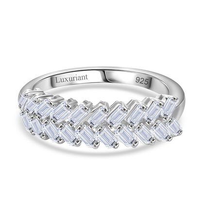 LUXURIANT DIAMOND - Lab Grown Diamant SI Ring 925 Silber rhodiniert (Gr&ouml;&szlig;e 18.00) ca. 0.56 ct