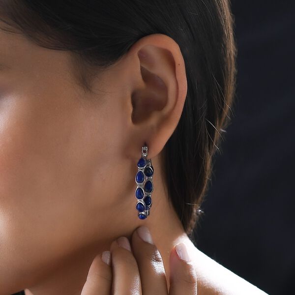 Lapislazuli-Ohrringe, Edelstahl ca. 9.99 ct image number 3