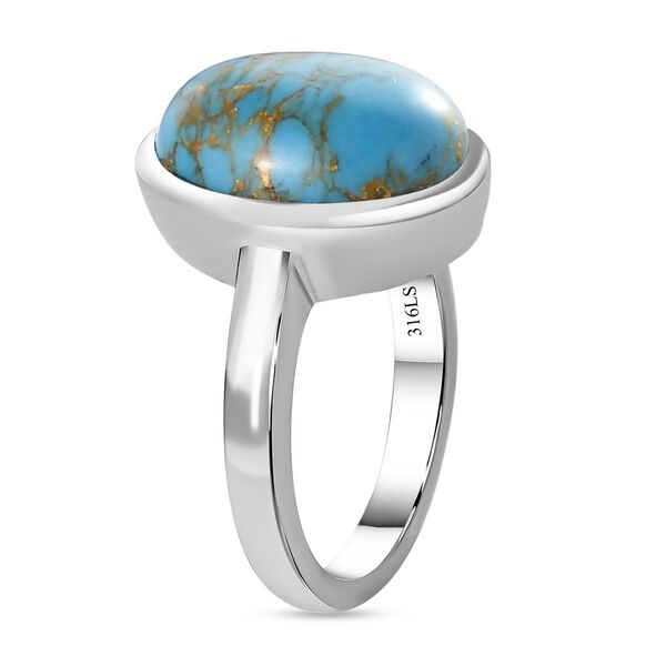 Blaues T&uuml;rkis Ring  (Gr&ouml;&szlig;e 16.00) ca. 5,63 ct image number 5