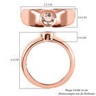 Morganit Ring, 925 Silber Roségold Vermeil, (Größe 20.00), ca. 0.43 ct image number 6
