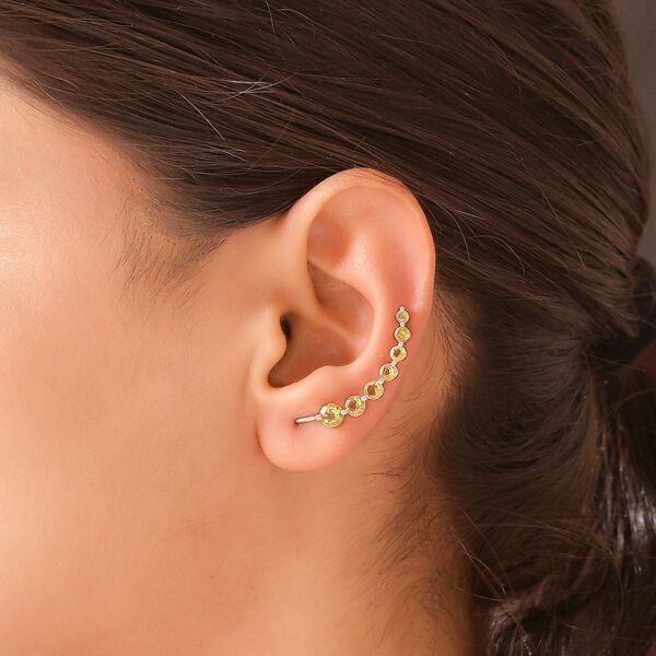 Citrin-Ohrringe in Silber, 2,37 ct. image number 3