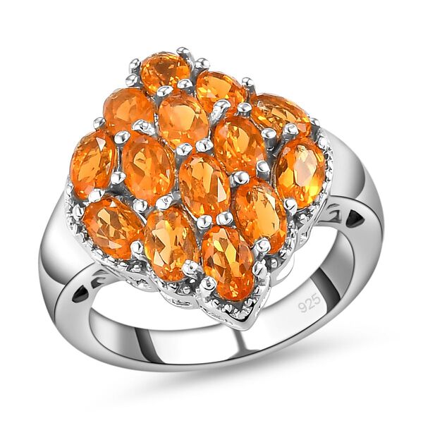 Salamanca Feueropal-Ring, 925 Silber platiniert  ca. 2,23 ct image number 4