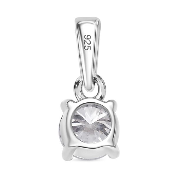 Moissanit Anhänger 925 Silber rhodiniert ca. 0.46 ct image number 4
