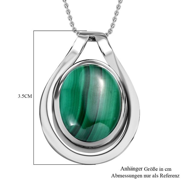 Malachit Schmuckset Edelstahl ca. 18.00 ct image number 6