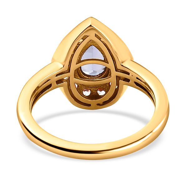Tansanit und Zirkon Ring - 1,04 ct. image number 6