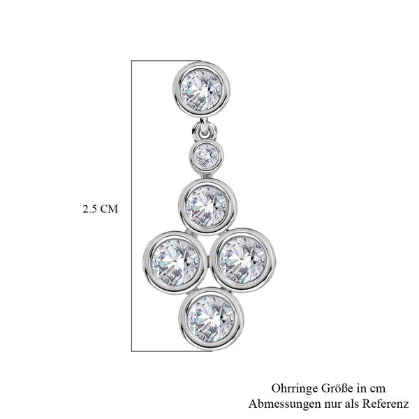 J Francis gefertigt mit SWAROVSKI- Swarovski Zirkonia Ohrringe image number 6