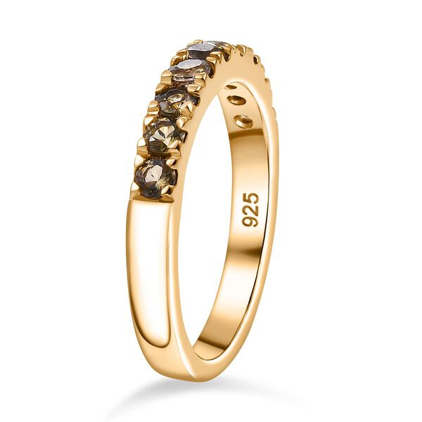 AA Natürlicher goldener Tansanit Ring - 0,70 ct. image number 5