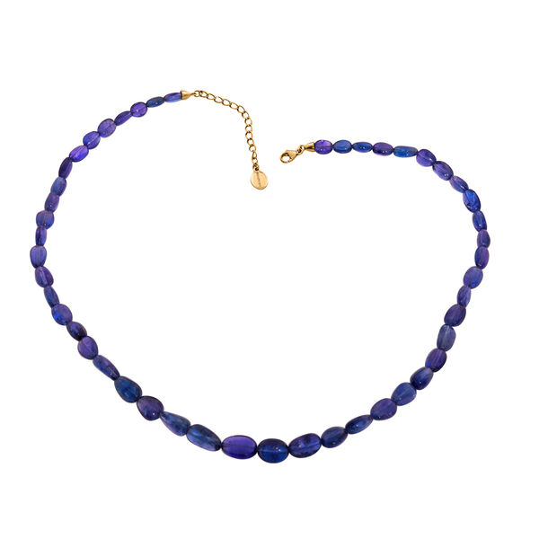 RHAPSODY zertifiziert und gepr&uuml;ft AAAA Tansanit 45cm Halskette in 950 Platin - 141,36 ct. image number 15