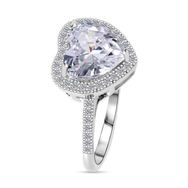 LUSTRO STELLA - Wei&szlig;er Zirkonia Ring 925 Silber rhodiniert (Gr&ouml;&szlig;e 16.00) image number 3