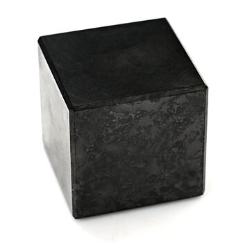 Shungit Quadrat 4 cm ca. 110 g Schwarz