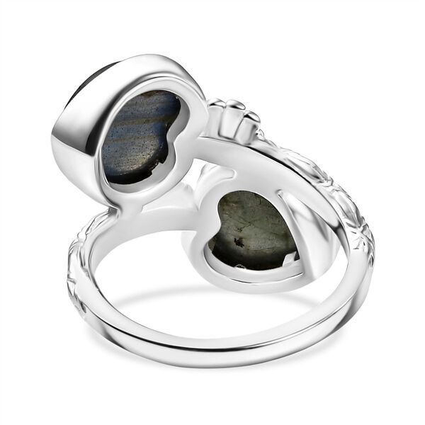 D'Joy AA Labradorit Ring 925 Silber (Gr&ouml;&szlig;e 18.00) ca. 5,66 ct image number 6