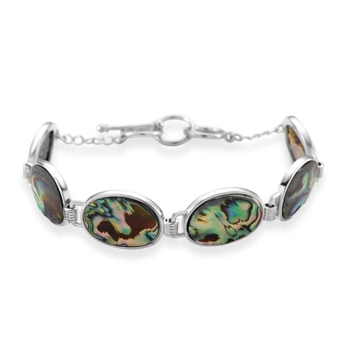 Abalone Muschel Armband ca. 19 cm mit 2.5 cm extender, Reine Legierung image number 0