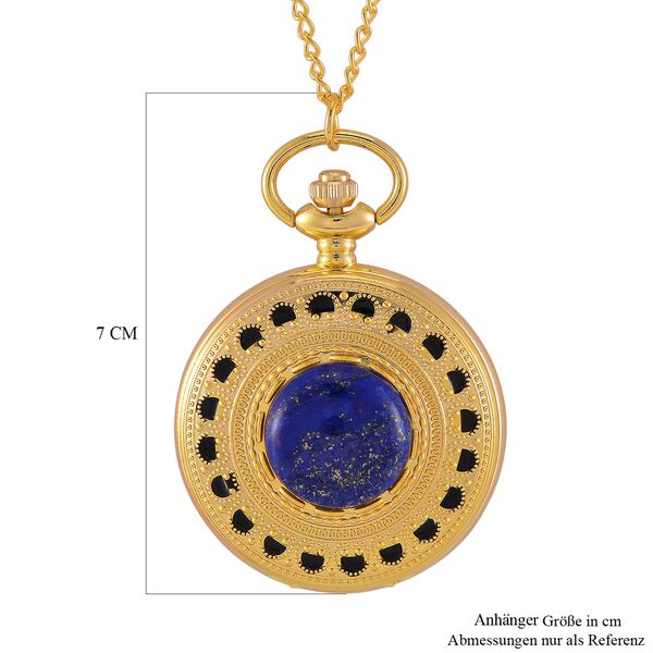 STRADA Lapislazuli Kettenuhr, 91,4 cm - 15 ct. image number 9