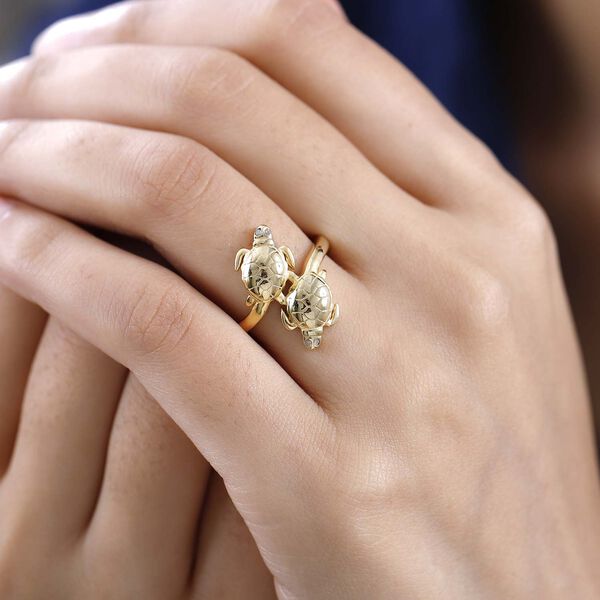 GP Sea Life Kollektion-Diamant und Kanchanaburi blauer Saphir Ring image number 3