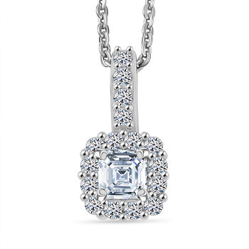 LUXURIANT SI-GH Labor Diamant Anh&auml;nger mit 45cm Kette, 925 Silber rhodiniert - 0,50 ct.