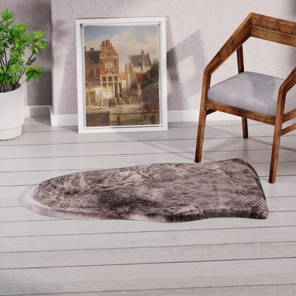 Luxury Edition: Wolkenweicher 2200 GSM Kunstfell Teppich 60x100 cm, Hellbraun