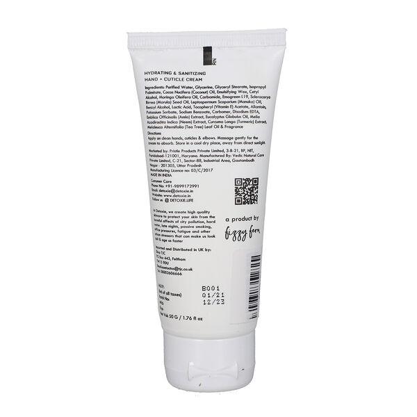 Detoxie - hydratisierende und desinfizierende Hand-Creme, 50g image number 3
