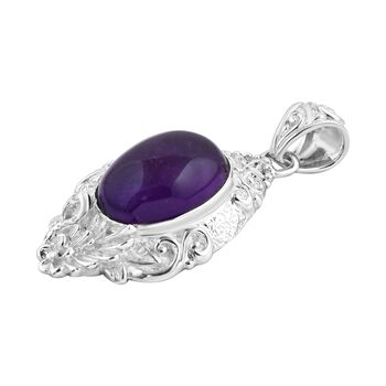 Royal Bali - Afrikanischer Amethyst Anh&auml;nger, 925 Silber, ca. 12.00 ct